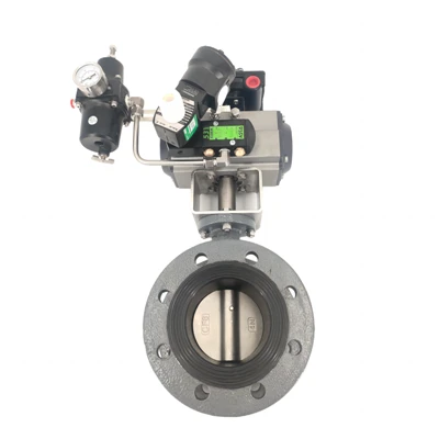 Pneumatic Cast Steel Flange Butterfly Valve