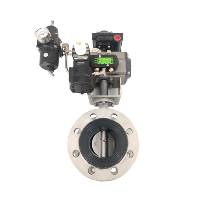Pneumatic Stainless Steel Flange Butterfly Valve